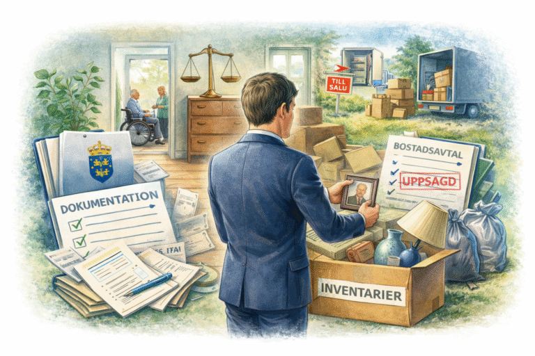 avveckla bostad god man